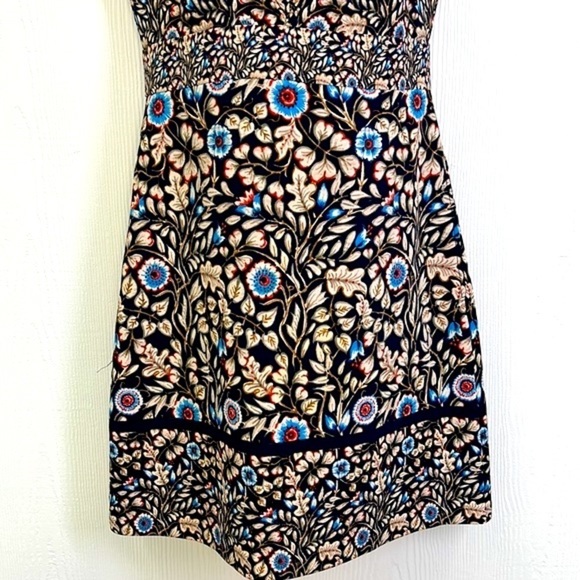 Anthropologie - Maeve Floral Blue & Red Sleeveless Sheath Dress Size 4 - Picture 4 of 16